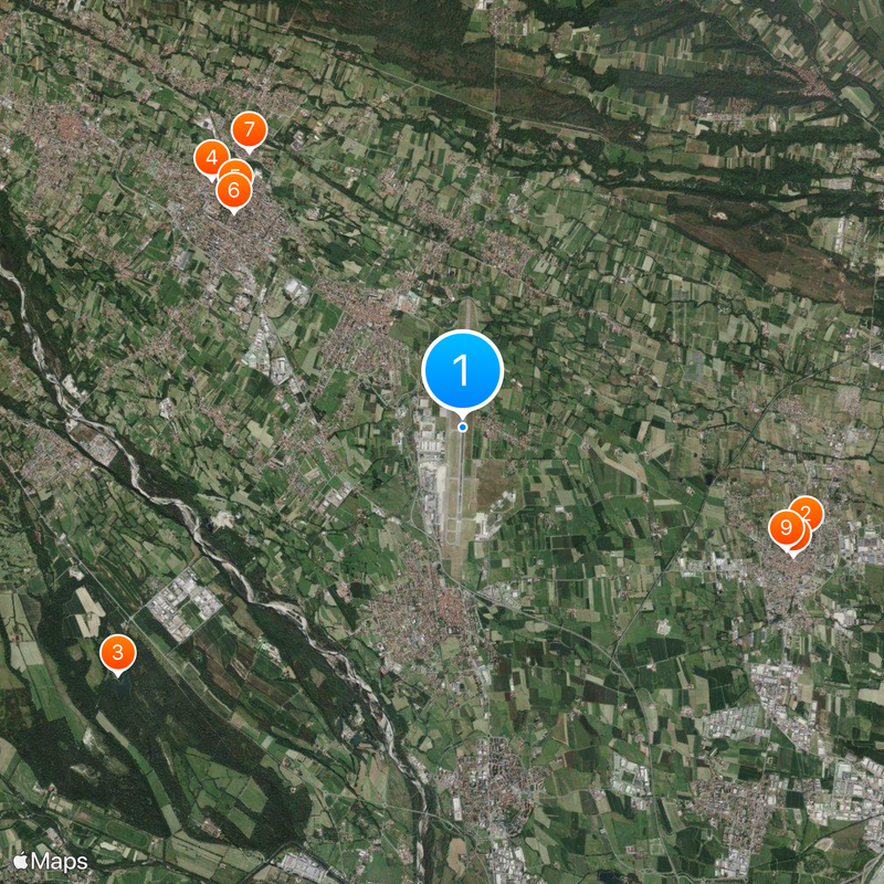 Turin Airport Map