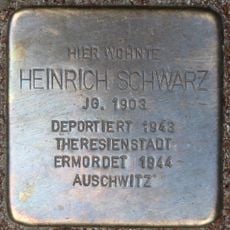 Stolperstein en memoria de Heinrich Schwarz