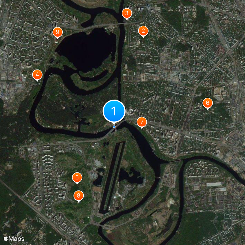 Zhivopisny Bridge Map