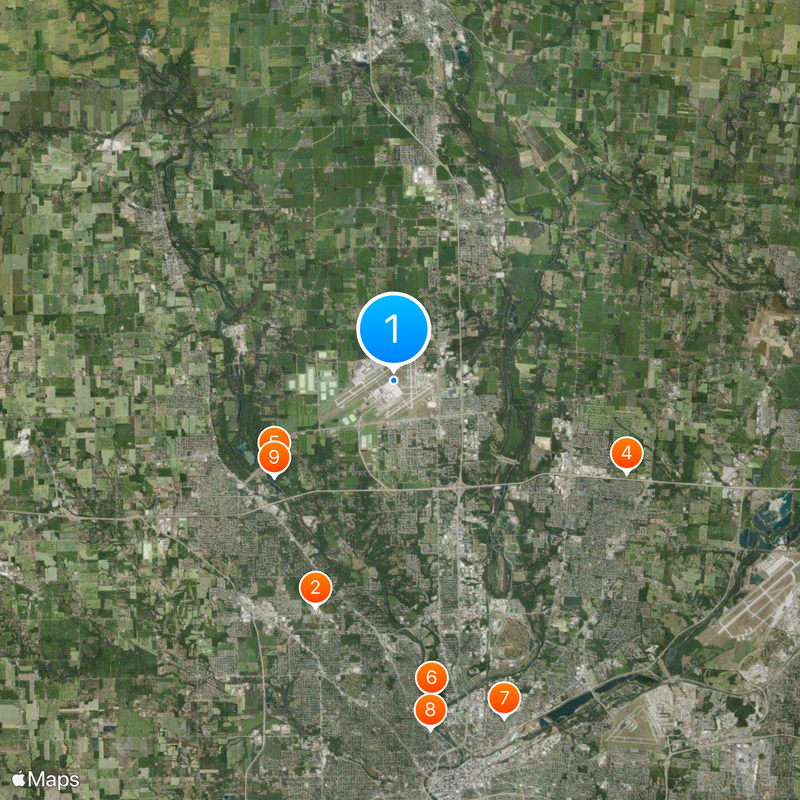 Dayton International Airport Map