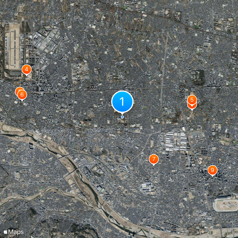 Toho Junior and Senior High School Map