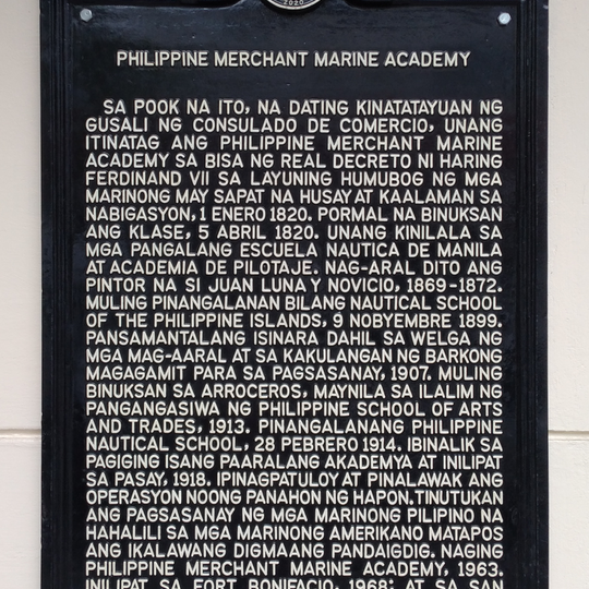 Philippine Merchant Marine Academy historical marker