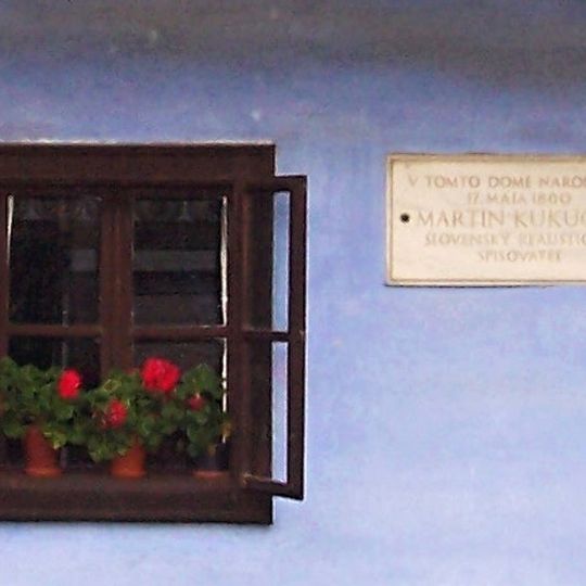 Rodný dom M. Kukučína, tabuľa pamätná