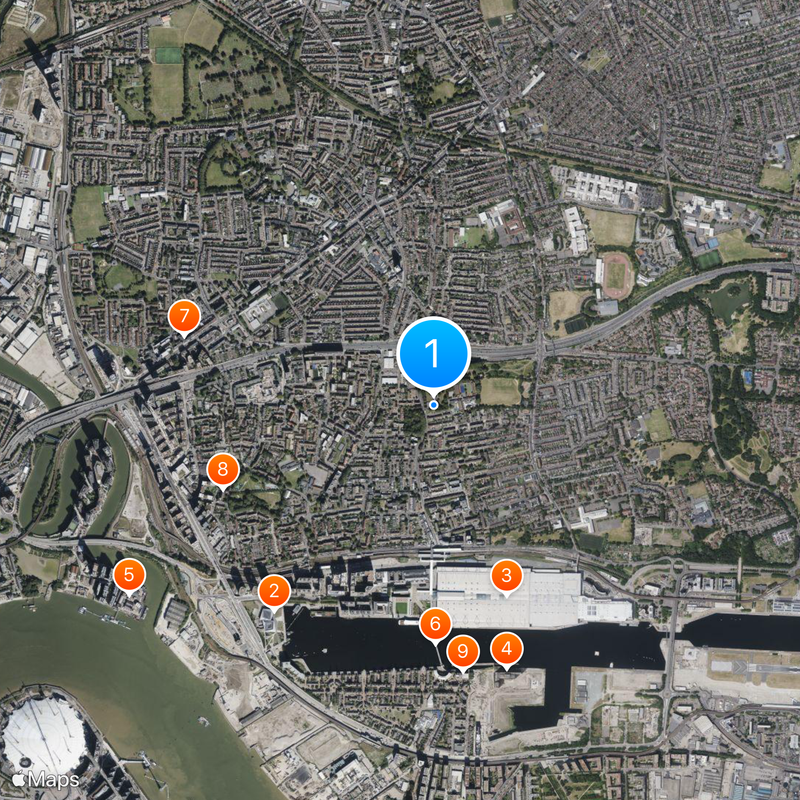 Canning Town Map