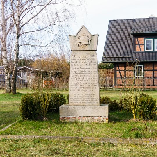 Kriegerdenkmal für die Gefallenen des 1. Weltkrieges Birkenplatz 13