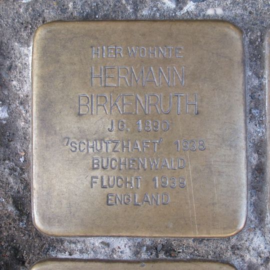 Stolperstein en memoria de Hermann Birkenruth