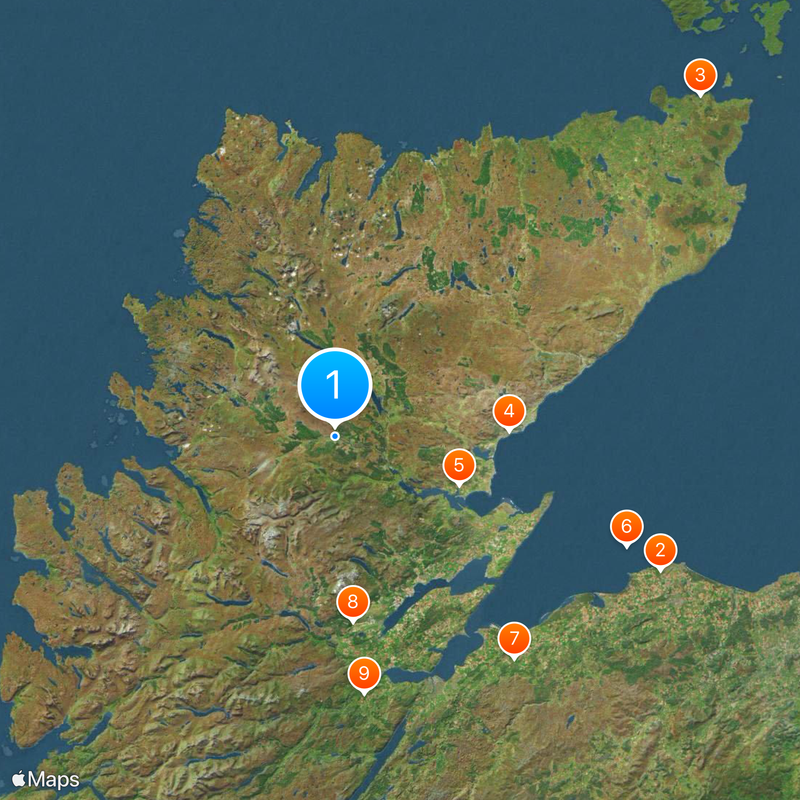 North Coast 500 Mapa