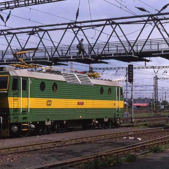 Lávka přes nádraží Chomutov