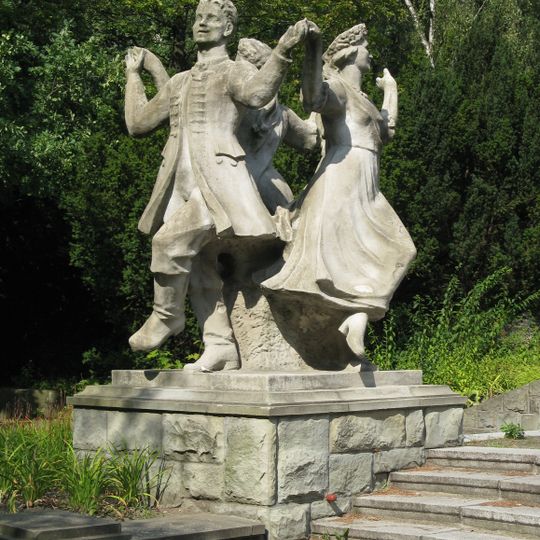 Trojak sculpture in the Silesian Park
