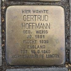 Stolperstein dedicated to Gertrud Hoffmann