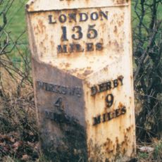 Milepost 500 Yds West South West Of The Junction Of Wirksworth Road And Calladine Lane