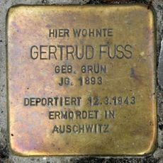 Stolperstein en memoria de Gertrud Fuss
