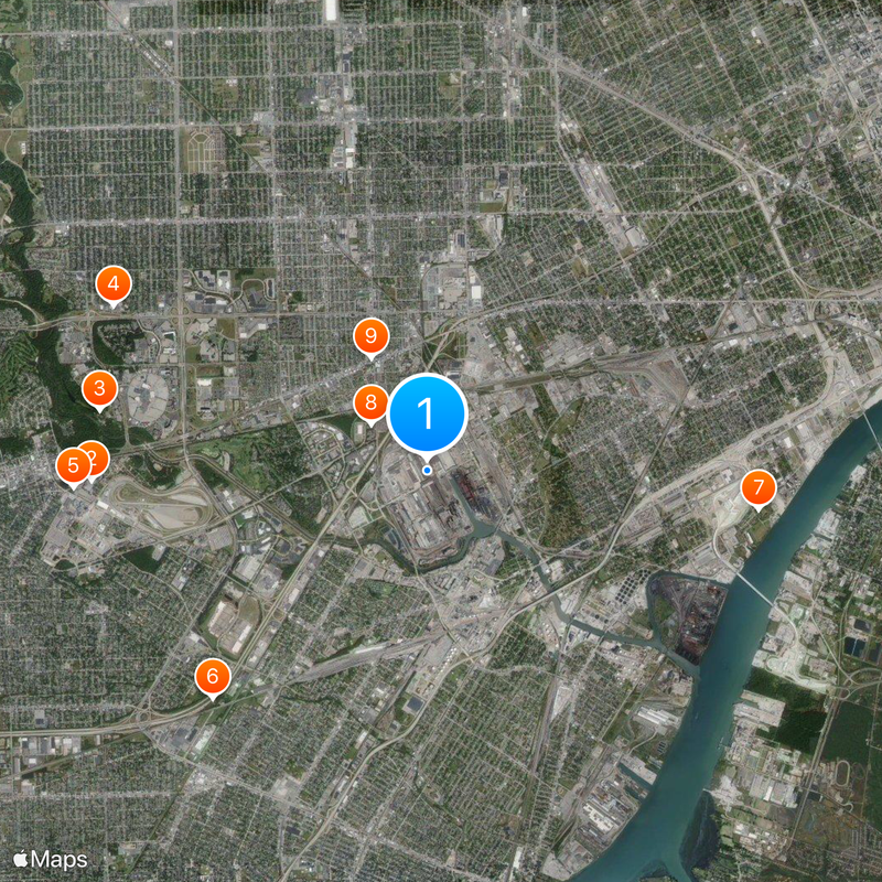 Ford River Rouge Complex Map