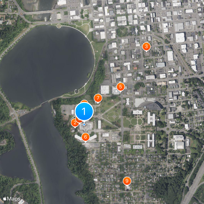 Washington State Capitol Map