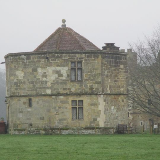 The Round Tower Or Water Tower Of Cowdray House To The North West Of The Ruins