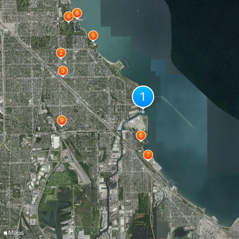 Port of Chicago Map