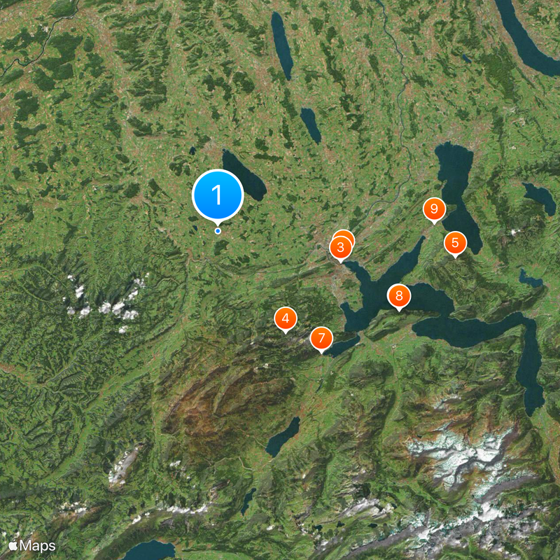 Canton of Lucerne Map