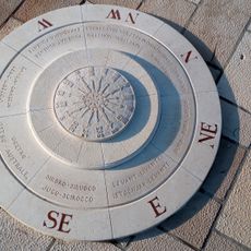 Tile, compass rose