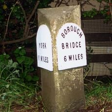 Milestone, 25m N of lane to Tancred Farms