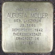 Stolperstein dedicated to Augusta Möller