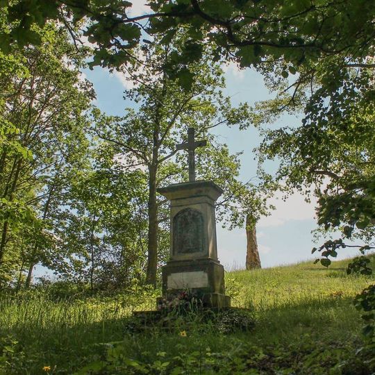 Wayside cross in Ludéřov