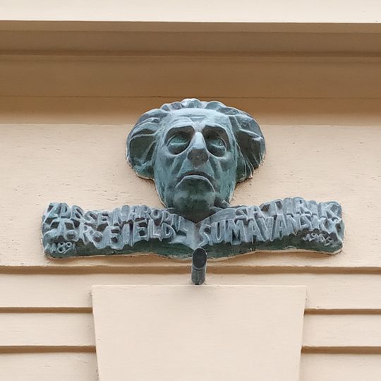 Pamětní deska T. R. Fielda Šumavanského v Praze