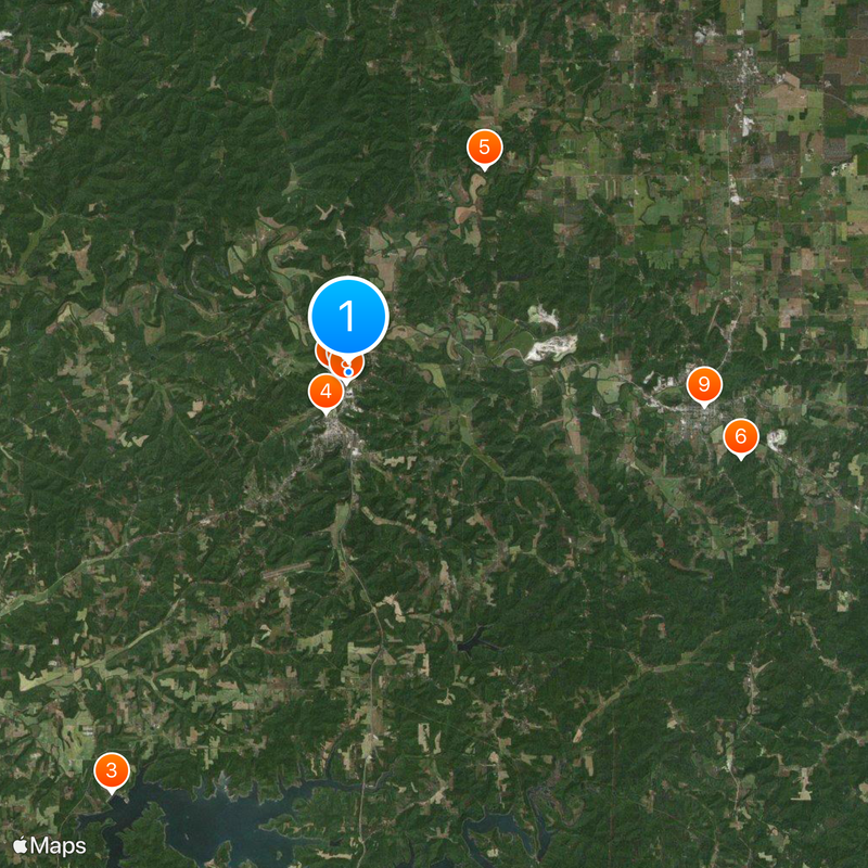 West Baden Springs Mappa