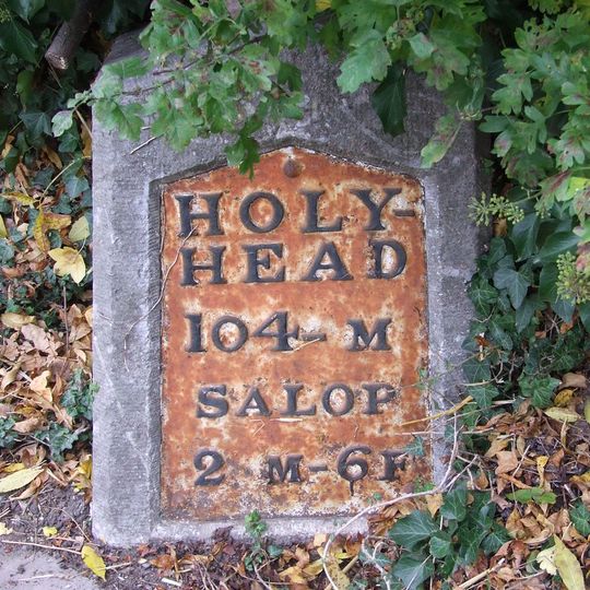 Milestone Approximately 160 Metres To South East Of The Four Crosses Public House