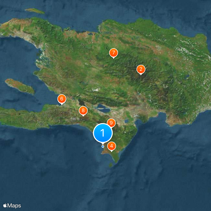 Bahia de las Aguilas Map