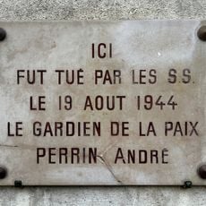 Mémorial, plaque commémorative