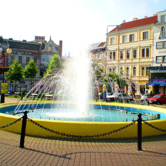 Fountain at Benešovo náměstí, Teplice
