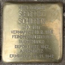 Stolperstein dedicated to Siegfried Schieren