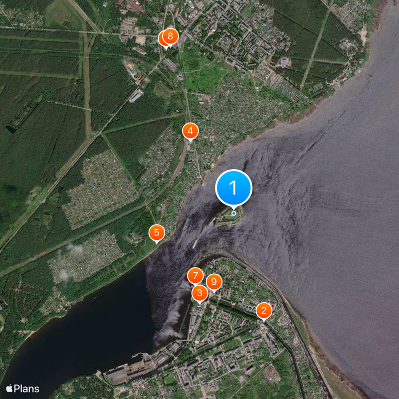Oreshek Fortress Mapa