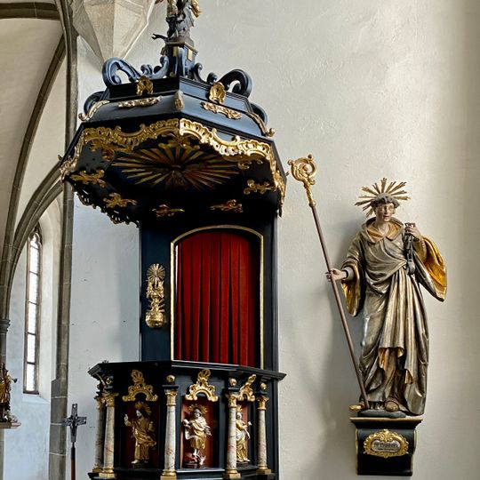 Statue Heiliger Leonhard in der Pfarrkiche Gutau