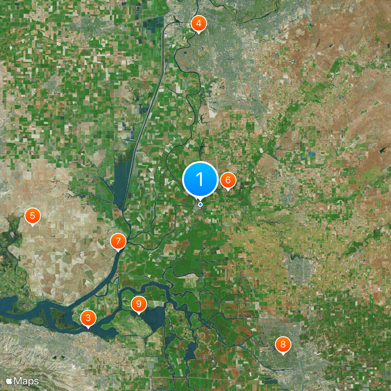 KXTV/KOVR tower Mapa