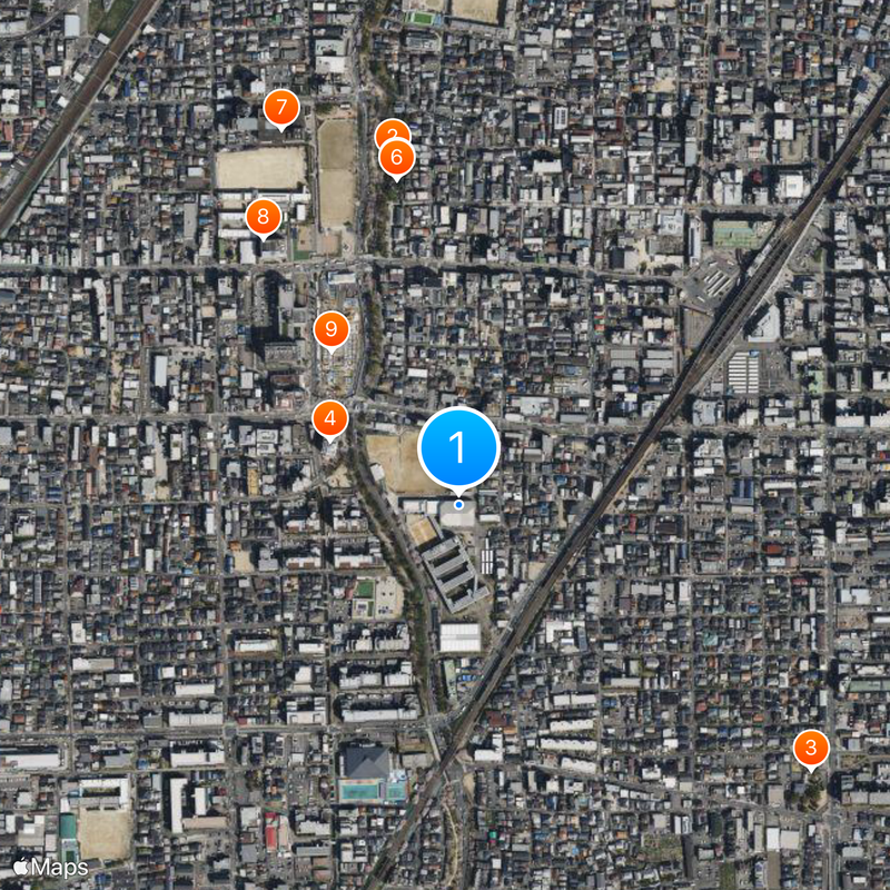 Osaka Ibaraki High School Map