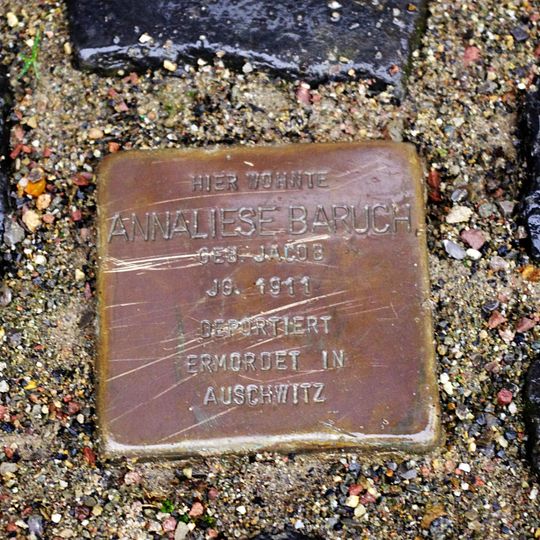 Stolperstein dedicated to Anneliese Baruch