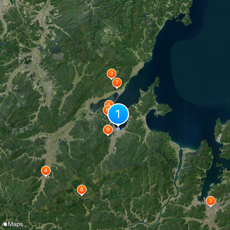Japan National Route 176 Mappa