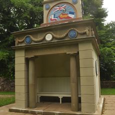 The Naval Temple with surrounding retaining wall