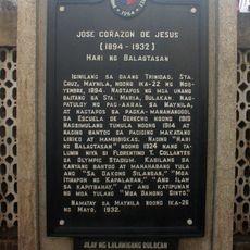 Jose Corazon de Jesus historical marker
