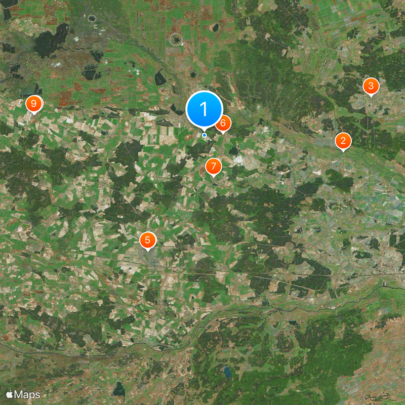 Struve Geodetic Arc Map