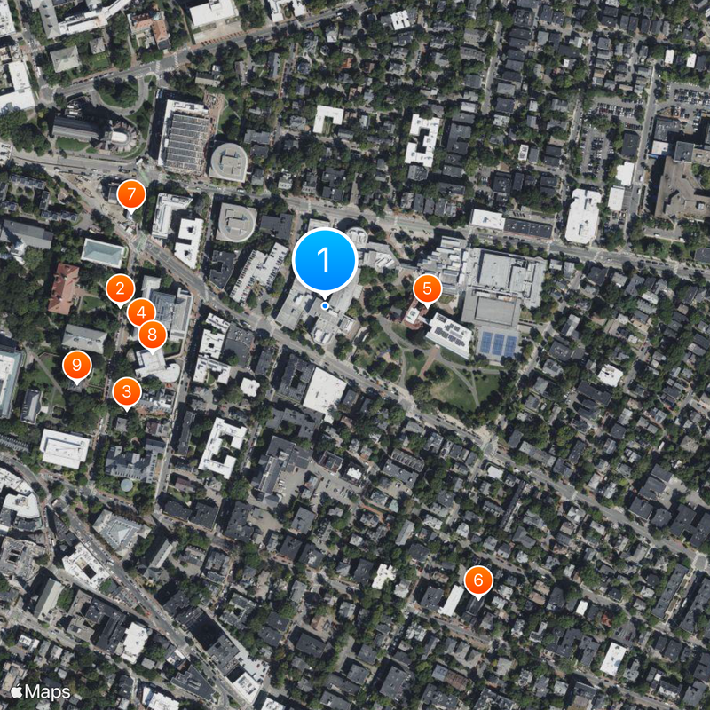 Cambridge Rindge and Latin School Map
