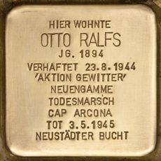 Stolperstein für Otto Ralfs