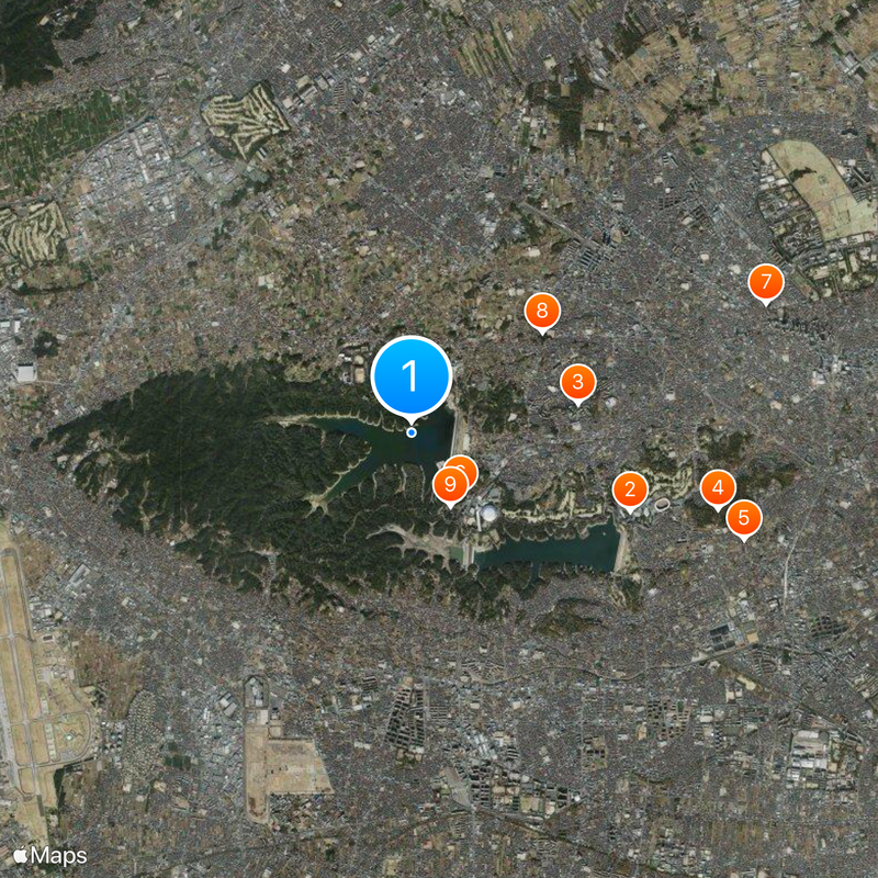 Yamaguchi Reservoir Kaart