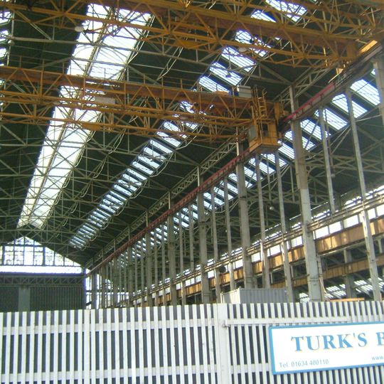 Chatham Dockyard, covered slip to N of No 5 Slip