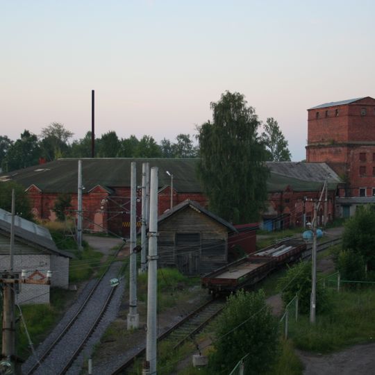 Комплекс железнодорожной станции. Поворотное депо