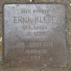 Stolperstein dedicated to Erna Kleve