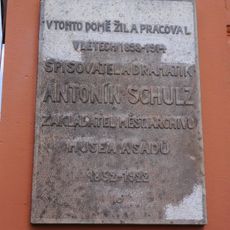Plaque to Antonín Schulz