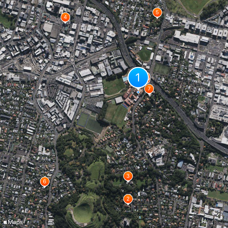 Auckland Grammar School Map