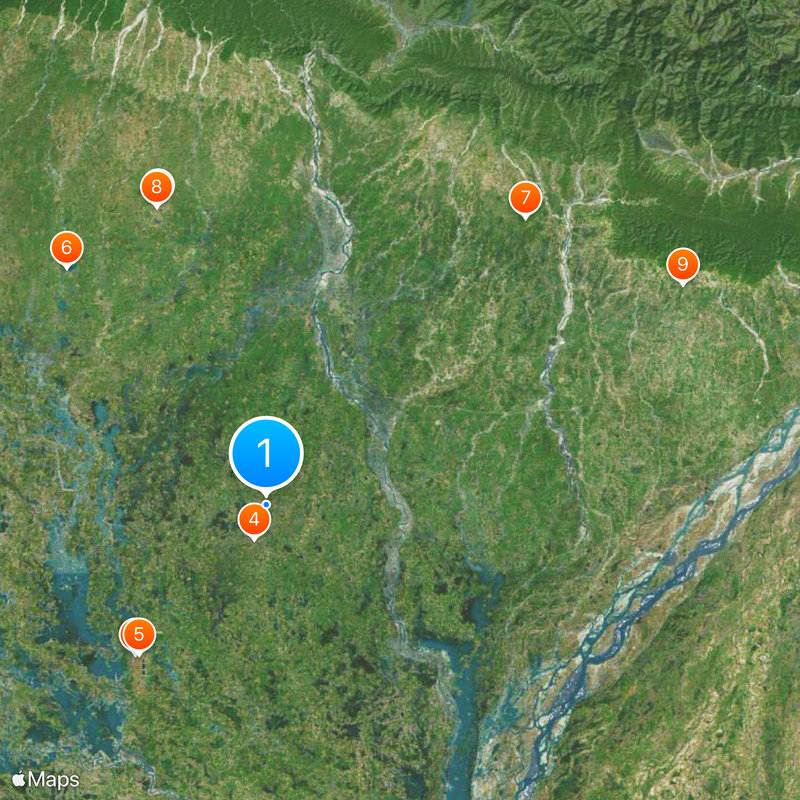 Madhubani district Map